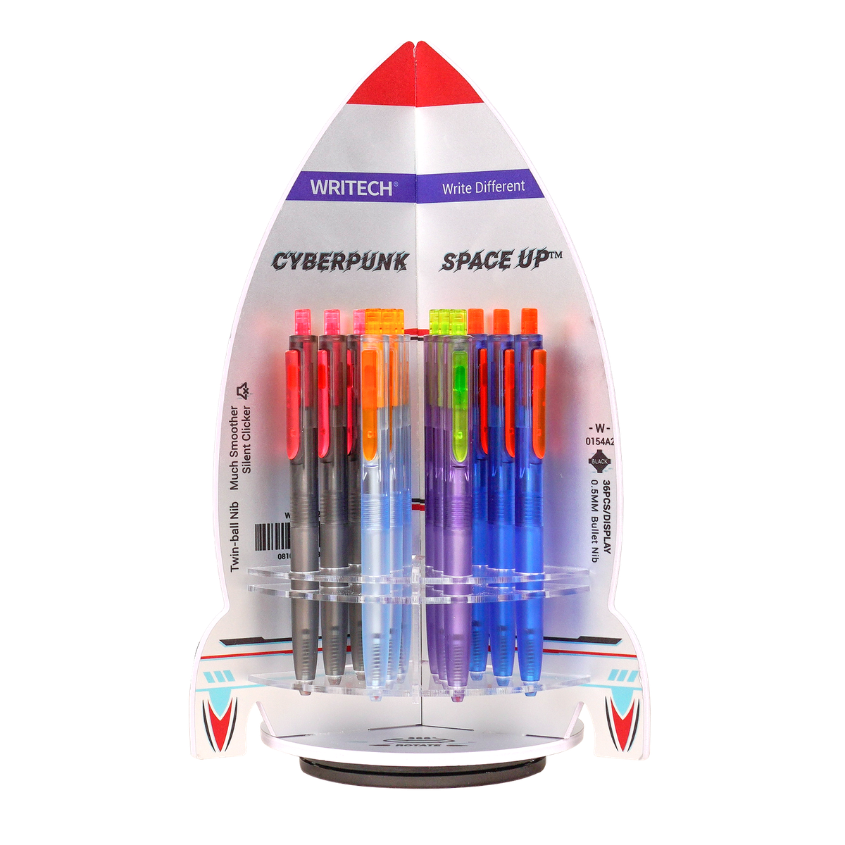 Exp 36 Bolígrafo Gel Retráctil 0,5mm Azules