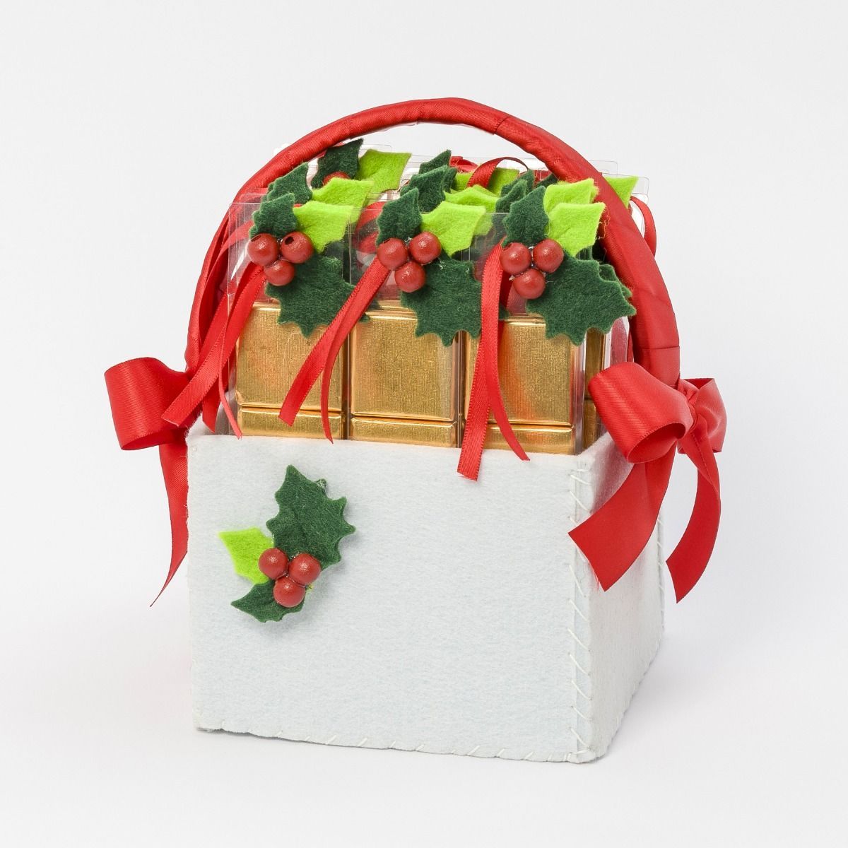 Expositor 36 cajas de 4 napolitanas con decoración acebo*