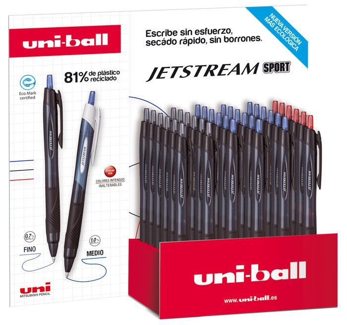 Expositor 36ud Bolígrafo JetStream Sport UB-157E/36P