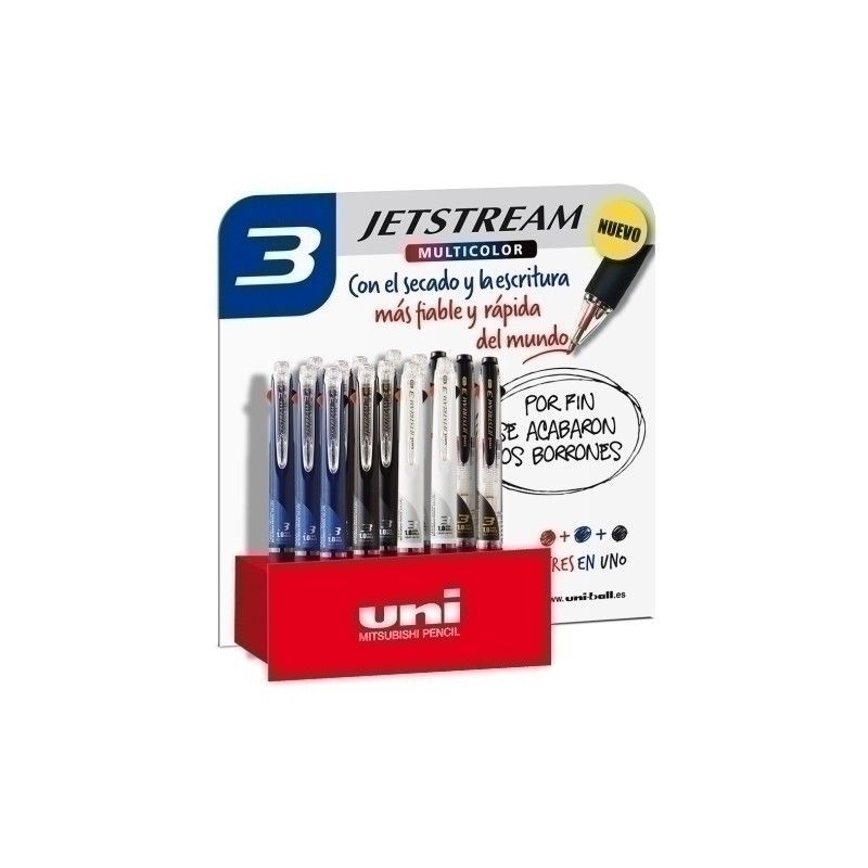 Expositor Bolígrafo JetStream 3 puntas SXE3-400-10 - 15 unidades