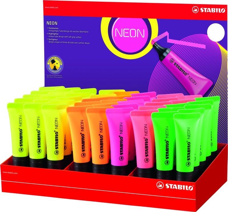 Expositor con 45 STABILO NEON