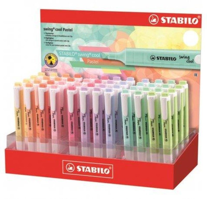 Expositor con 48 Stabilo Boss Swing Cool Pastel