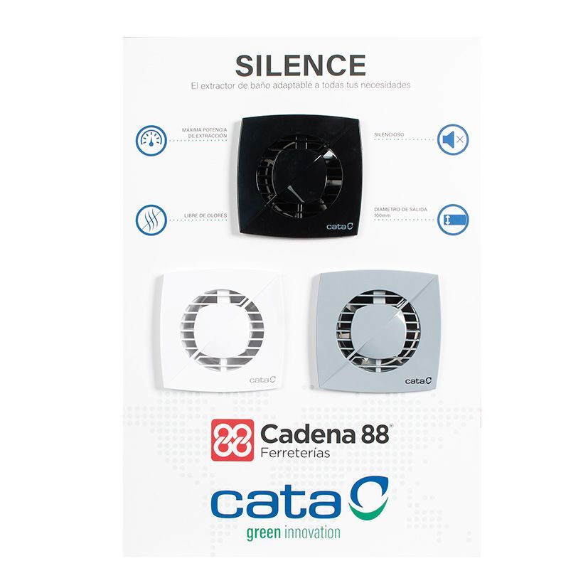 Expositor+Extractores Baño Cata Silence