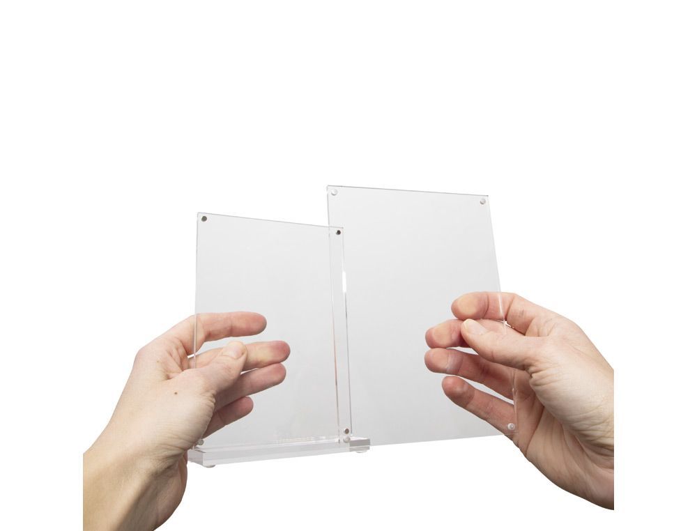 Expositor sobremesa maul vision acrilico din a6 118x47x170 mm