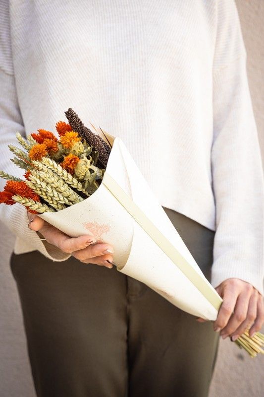 Exquisito bouquet variado de flores secas Savannah