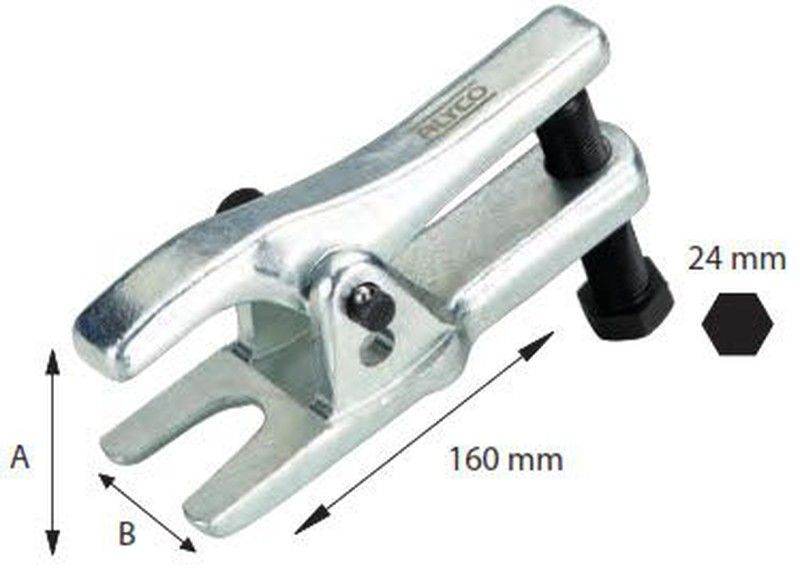 Extractor De Rotulas de Boca Fija Apertura 12-50 Mm