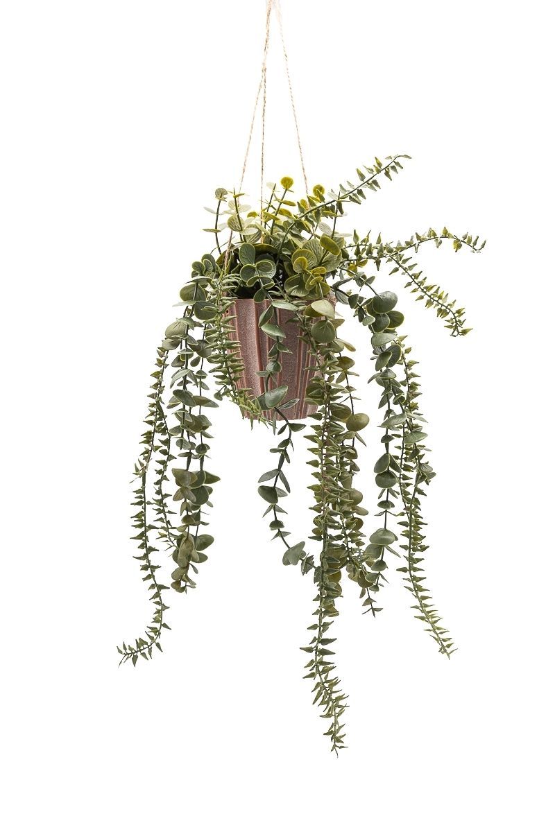 Exuberante Helecho con Eucalipto artificial