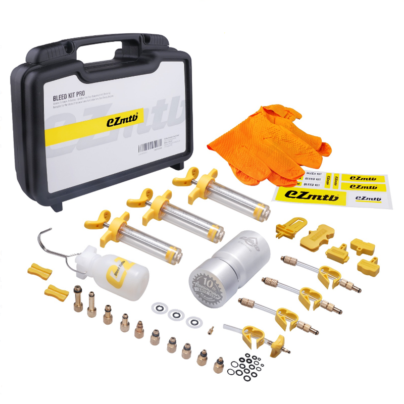 EZmtb PRO - Kit de Purgado / Sangrado  de Frenos Hidráulicos para Bicicleta | Compatible con Shimano, SRAM, Avid, Magura, Tektro..
