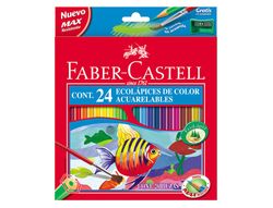 Faber Castell Estuche 12 lápices escolares acuarelables