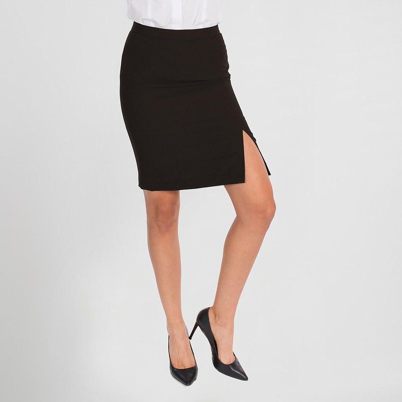 Falda con abertura negro o marino