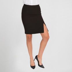 Falda con abertura negro o marino