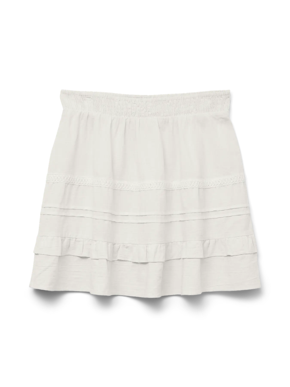 Falda corta con volantes Vero Moda Snow White