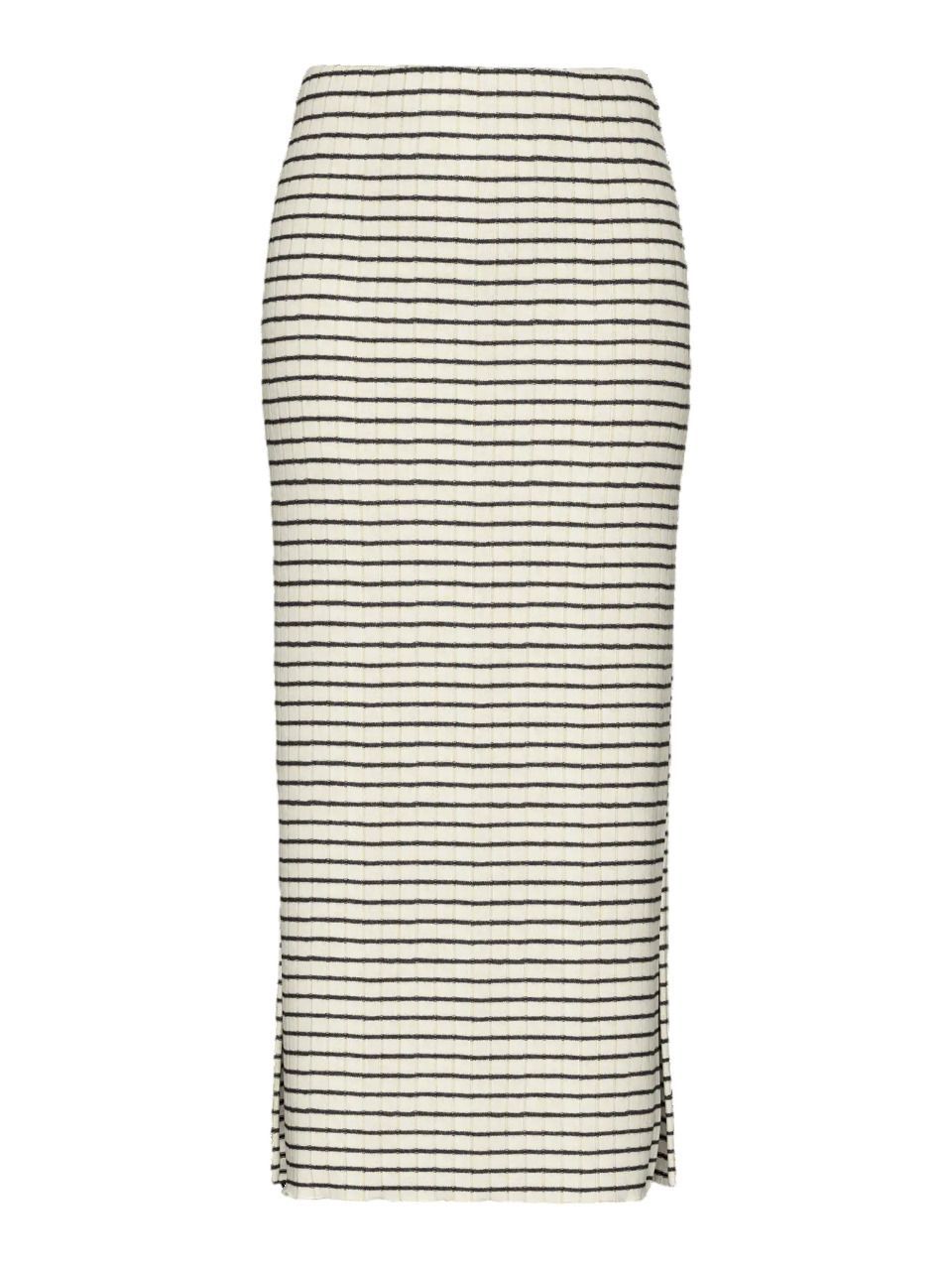 Falda larga de rayas Pieces Birch