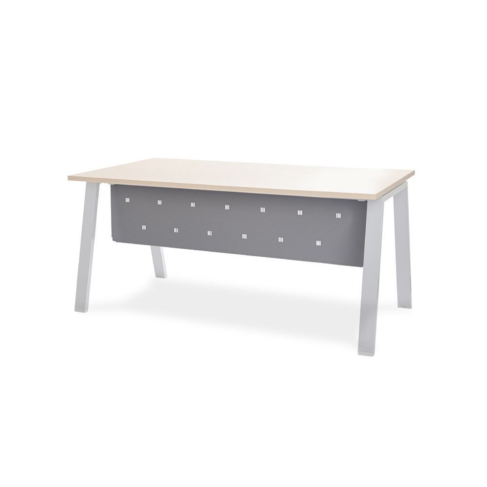 Faldón Metálico Blanca/Total Para Mesa 160 cm. Gris Aluminio