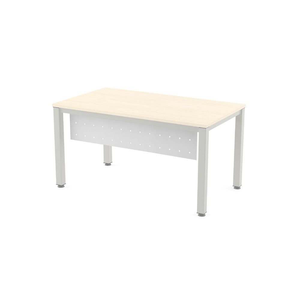 Faldón Metálico Executive Para Mesa 140 cm. Blanco