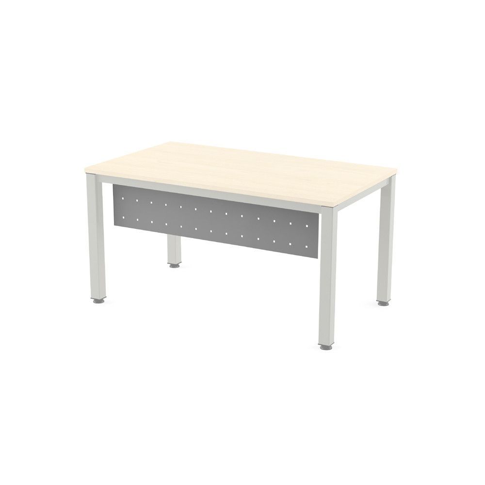 Faldón Metálico Executive Para Mesa 140 cm. Gris Aluminio