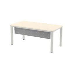 Faldón Metálico Executive Para Mesa 160 cm. Gris Aluminio