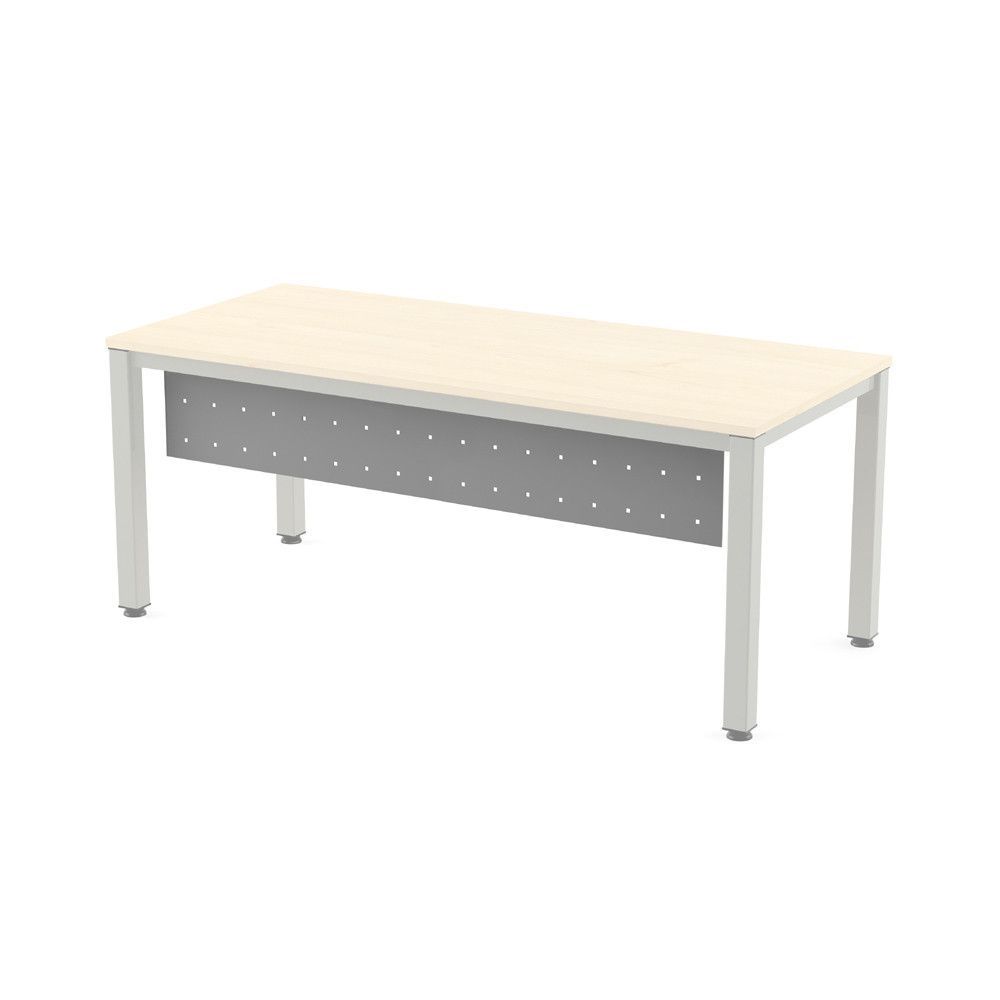 Faldón Metálico Executive Para Mesa 180 cm. Gris Aluminio