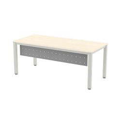 Faldón Metálico Executive Para Mesa 180 cm. Gris Aluminio