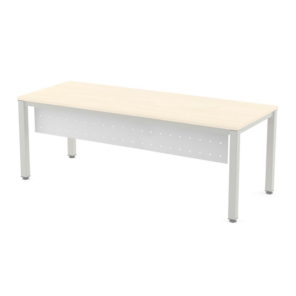 Faldón Metálico Executive Para Mesa 200 cm. Blanco