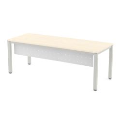 Faldón Metálico Executive Para Mesa 200 cm. Blanco