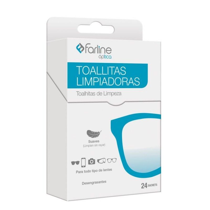 Farline Toallitas Limpiadoras Gafas 24 Unidades