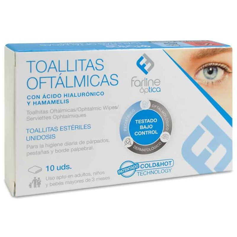 Farline Toallitas Oftalmicas 10 Unidades