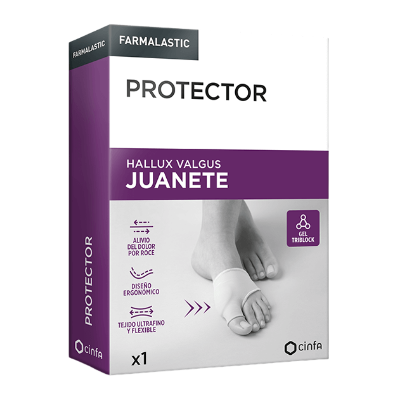 Farmalastic Protector Tubular para Juanetes – Gel flexible que Alivia Rozaduras