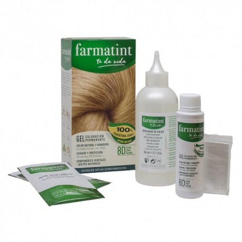 Farmatint 8D Rubio Claro Dorado Tinte 150ml