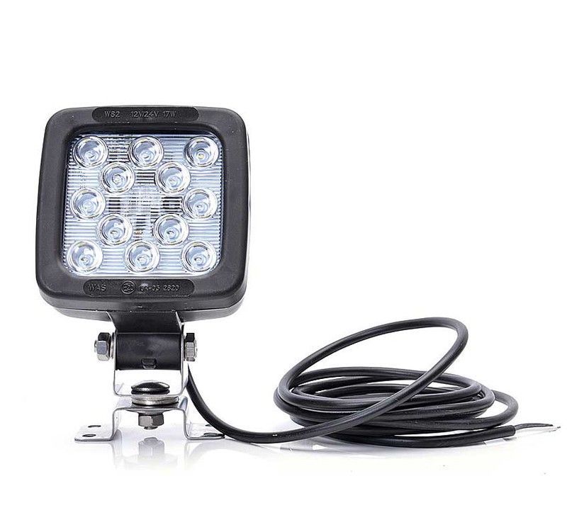 Faro de trabajo cuadrado con 12 LEDS más interruptor 99-0692 - Was