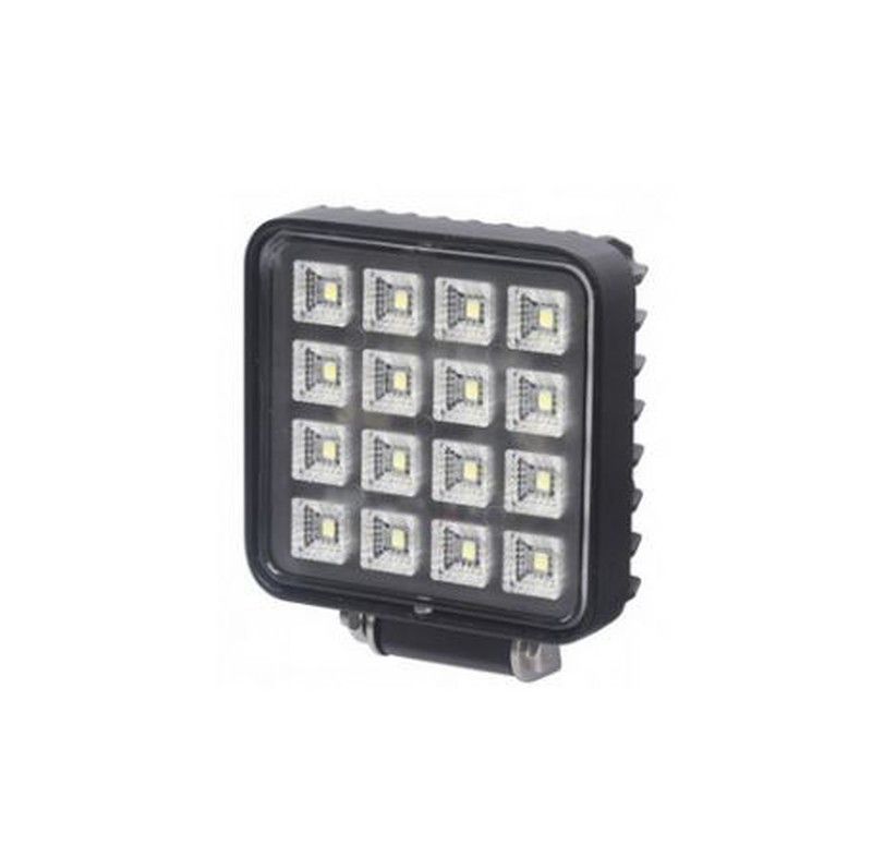 Faro de trabajo cuadrado con 16 LEDS más interruptor FT-054
