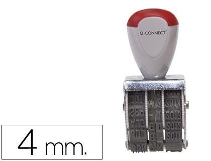 Fechador Q-Connect con Banda para 12 Años Incluido Dia-Mes-Año 4 Mm