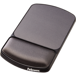 FELLOWES Alfombrilla con reposamuñecas ajustable Premium gel Grafito 9374001
