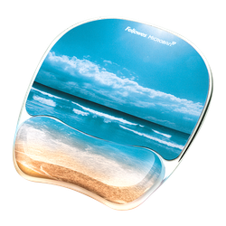 FELLOWES Alfombrilla con reposamuñecas Photo Gel Arena Playa 9179301