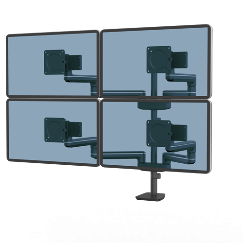 FELLOWES Brazo para monitor Tallo Modular® 4FFS Negro 8610001