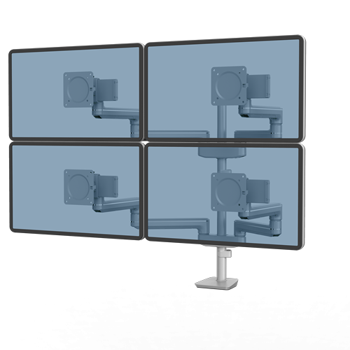 FELLOWES Brazo para monitor Tallo Modular® 4FFS Plata 8610201