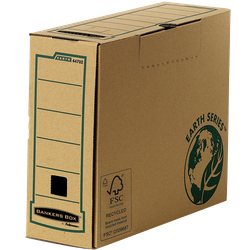 FELLOWES Caja de archivo definitivo A4 100mm con montaje manual 4470201