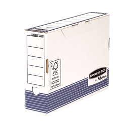 FELLOWES Caja de archivo definitivo folio 80mm Azul 0023701