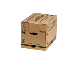 FELLOWES Caja de mudanza con montaje automático 37.5L (304x304x406mm) Prime Ultra Resistente con asas reforzadas 6205201