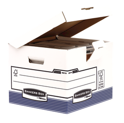 FELLOWES Contenedor de archivo con tapa fija Azul 0021601