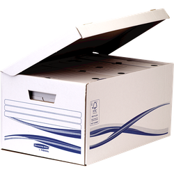 FELLOWES Contenedor de archivo resistente con tapa fija 4460502