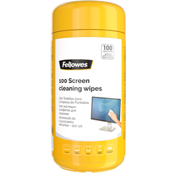 FELLOWES Dispensador 100 toallitas limpiadoras pantalla 9970330