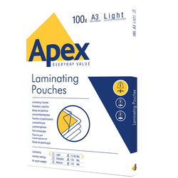 FELLOWES Funda Plastificar 80 Mic. Brillo A3 Pack 100 6001901