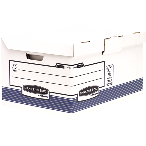 FELLOWES Maxi contenedor de archivos con tapa fija Azul 1141501