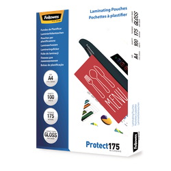 FELLOWES Pack 100 Fundas Plastificar 175 micras Brillo A4  5308703