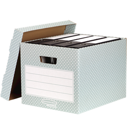 FELLOWES Pack 4 contenedores de archivo Verde/Blanco 4481301