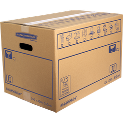 FELLOWES Pack de 10 Cajas de mudanza con montaje manual 67L (350x350x550mm) Muy Resistente 6207301