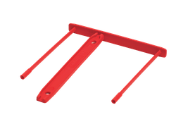 FELLOWES Pack de 100 Fasteners de plástico Clip Rojo (92mm) 0089602