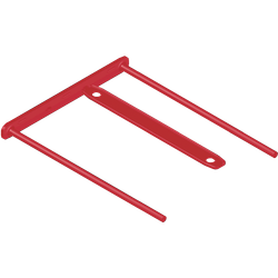 FELLOWES Pack de 100 Fasteners de plástico D-Clip Rojo 1189301