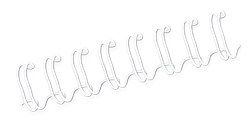 FELLOWES Pack de 100 wires Blancos 10 mm 53262